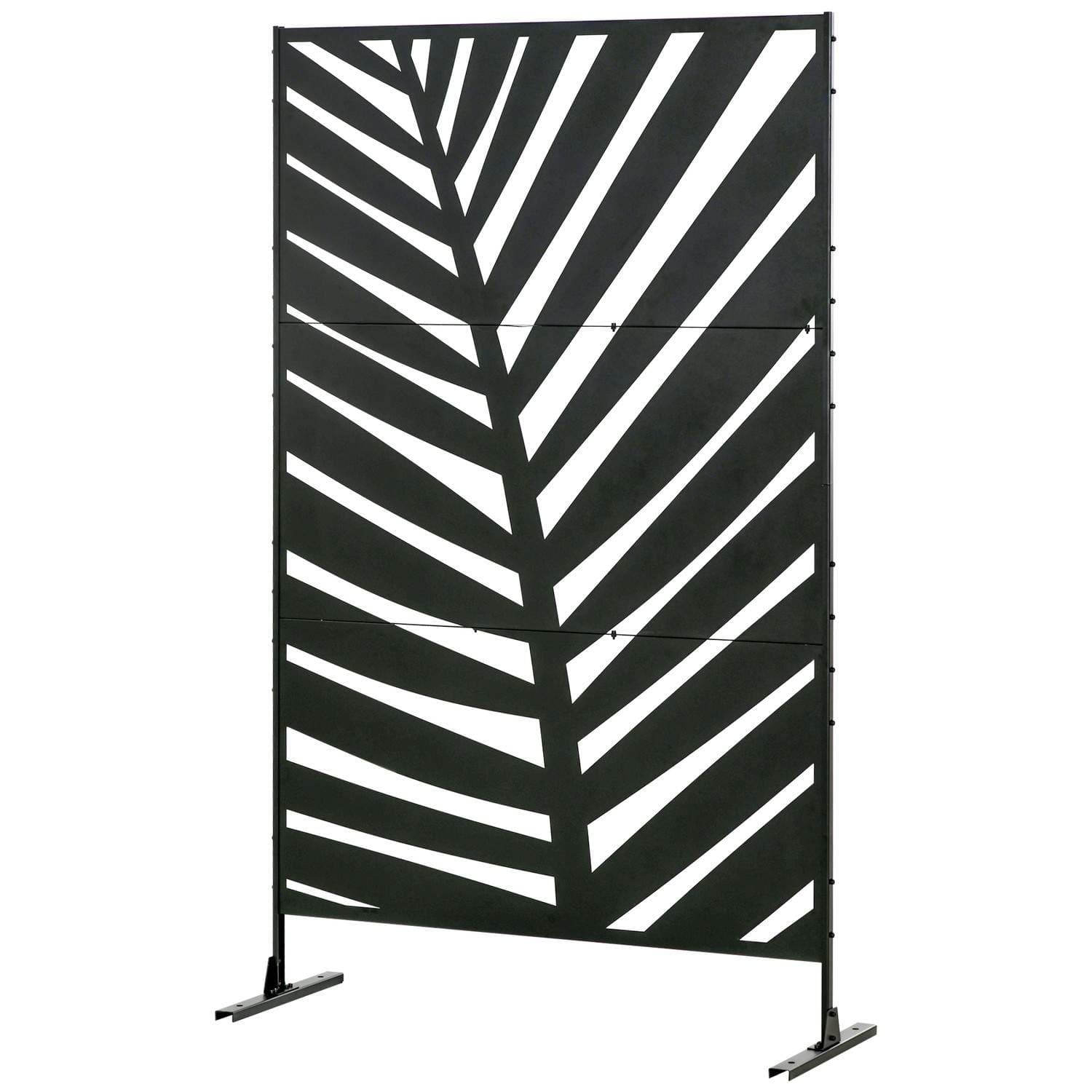 Rumsavdelare Bananblad 122x198cm Stålsvart Uteplats