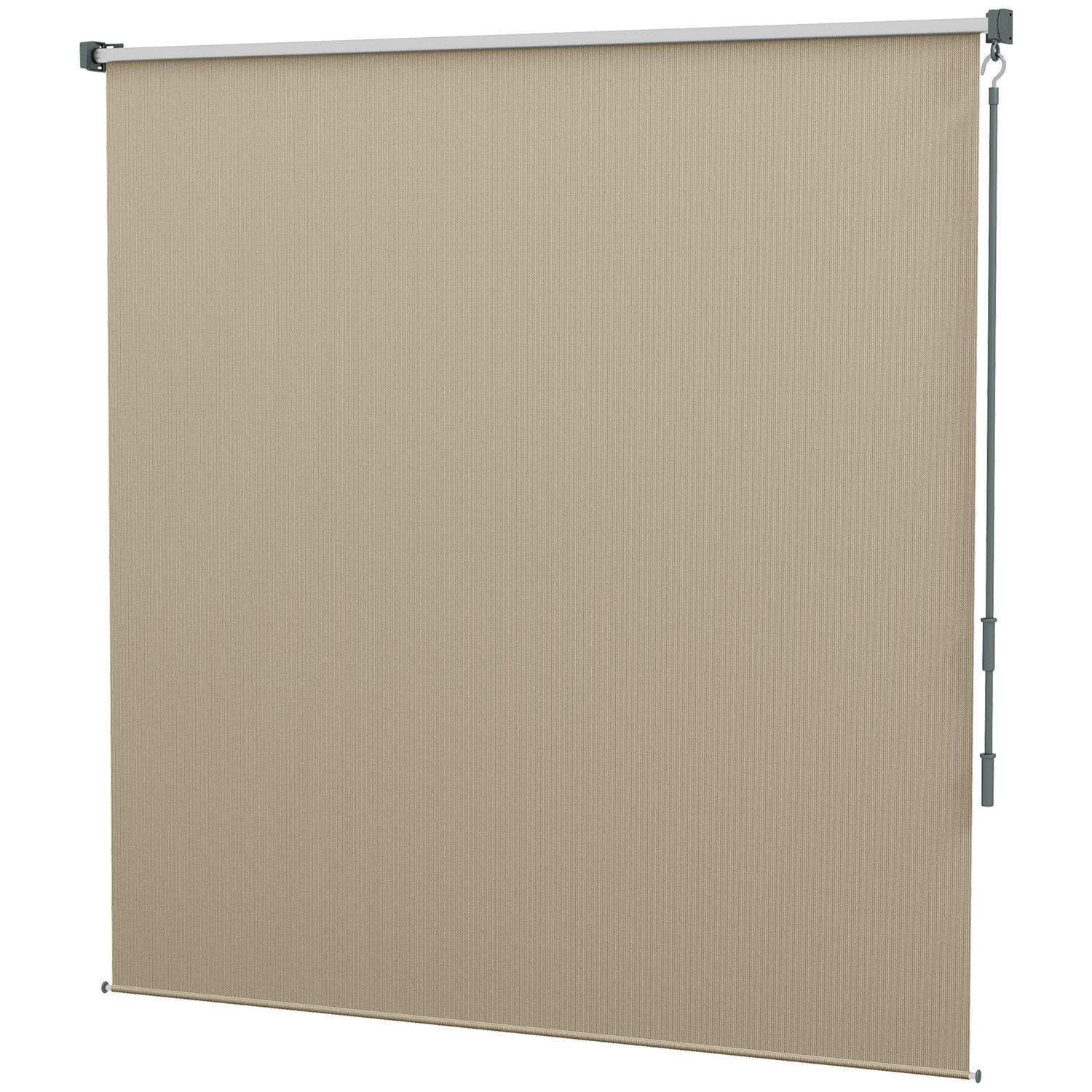 Beige mörkläggande balkongmarkis 183x185 cm