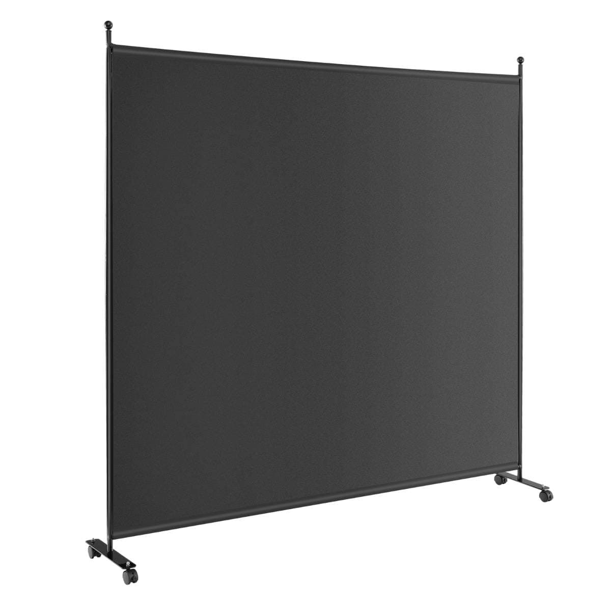 Rumsavdelare för avskildhet – svart, 184x30x184 cm, bärbar
