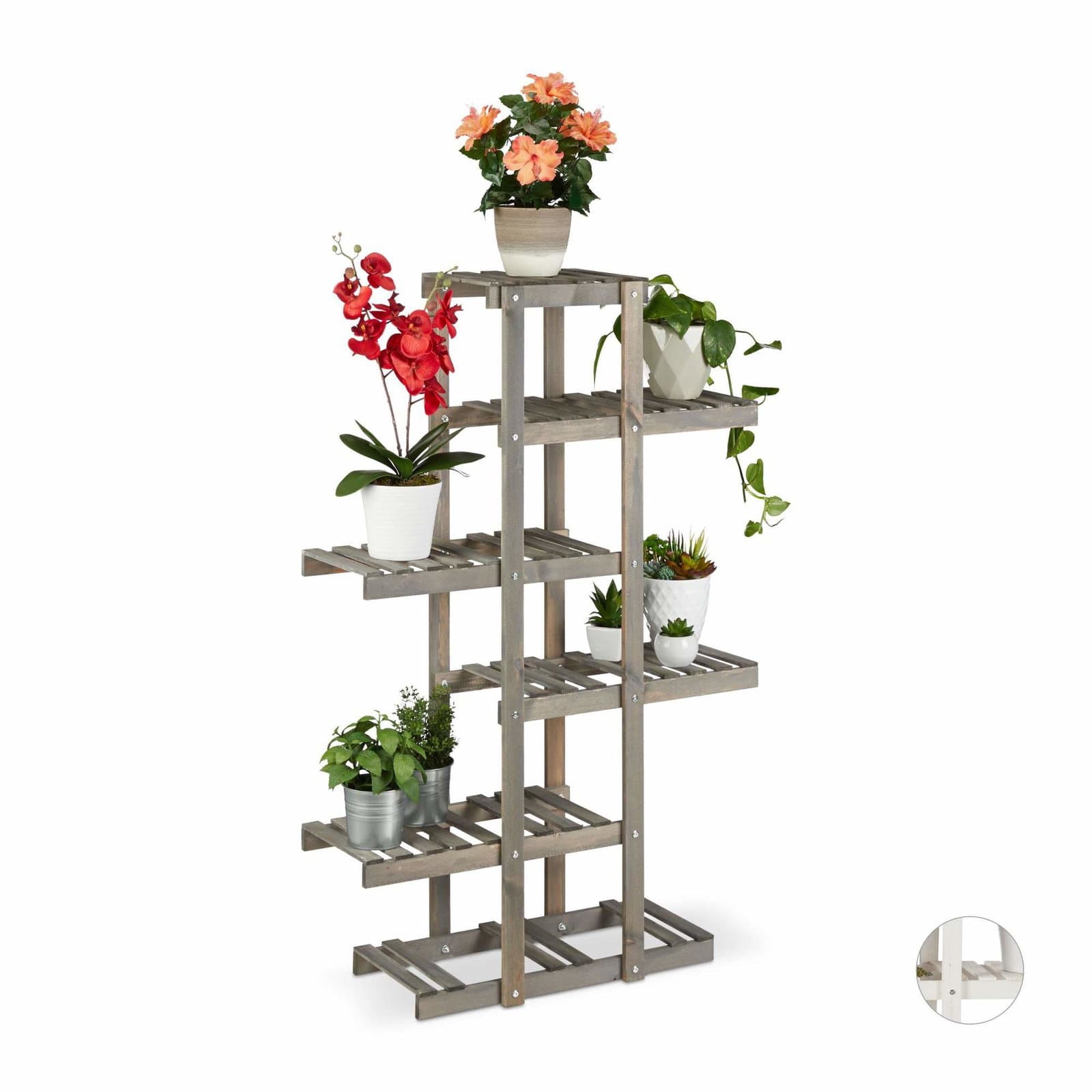 Blomhylla trä 5 nivåer