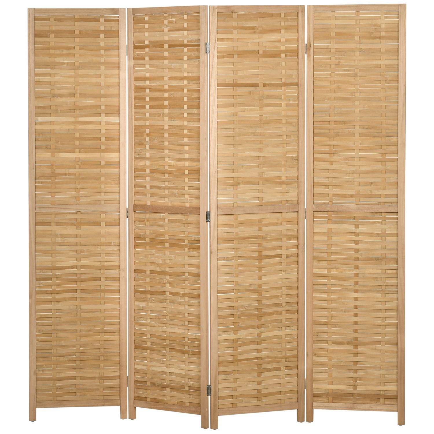 4-delad skärm, rumsavdelare, 160 x 170 cm mellanvägg, vikbar insynsskydd, rumsavdelare av bambu, insynsskydd för vardagsrum, sov 4-delad skärm, rumsavdelare, 160 x 170 cm mellanvägg, vikbar insynsskydd, rumsavdelare av bambu, insynsskydd för vardagsrum, sov