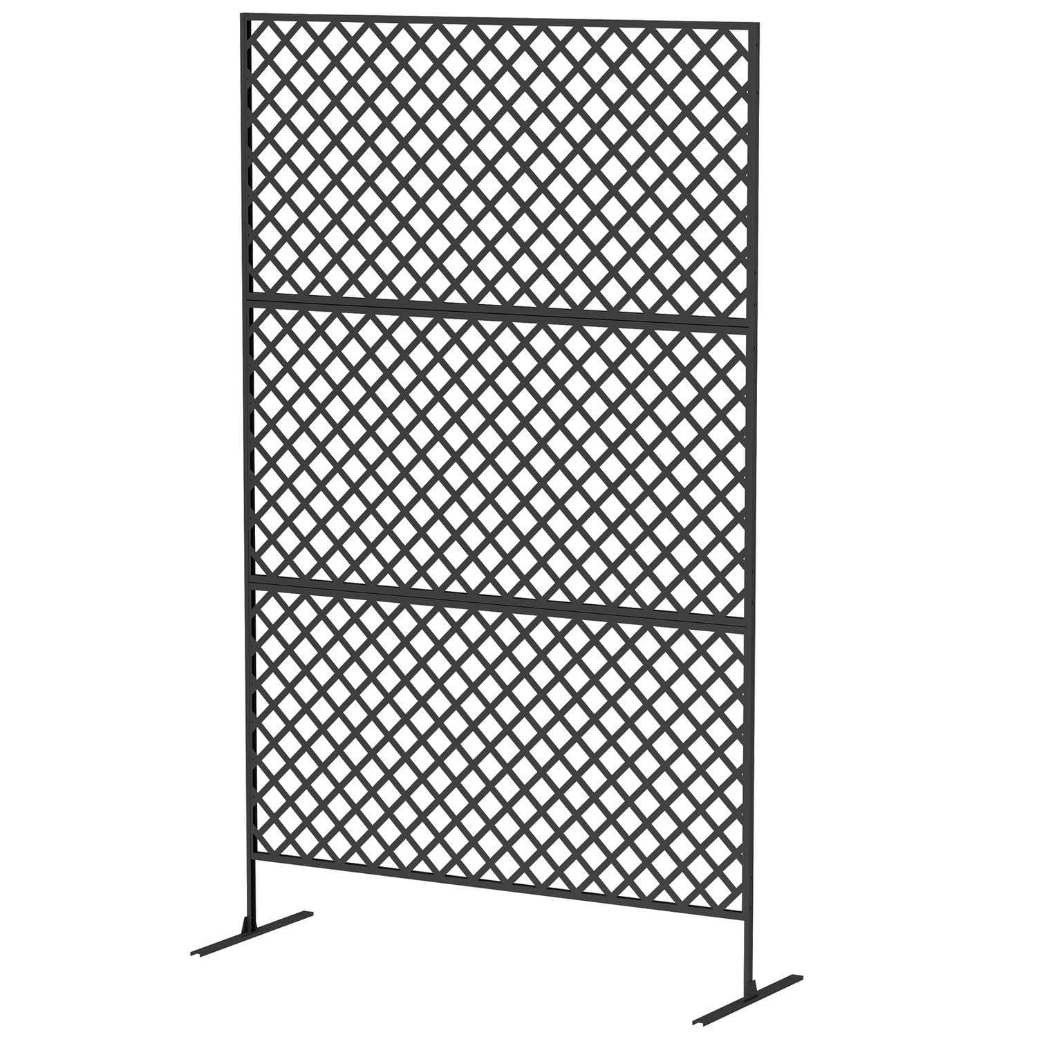 Rumsavdelare 3-delad 122 x 198 cm fristående skärm i rutnät, mellanvägg 3-delad insynsskydd av stål, rumsavdelare utomhus insyns Rumsavdelare 3-delad 122 x 198 cm fristående skärm i rutnät, mellanvägg 3-delad insynsskydd av stål, rumsavdelare utomhus insyns
