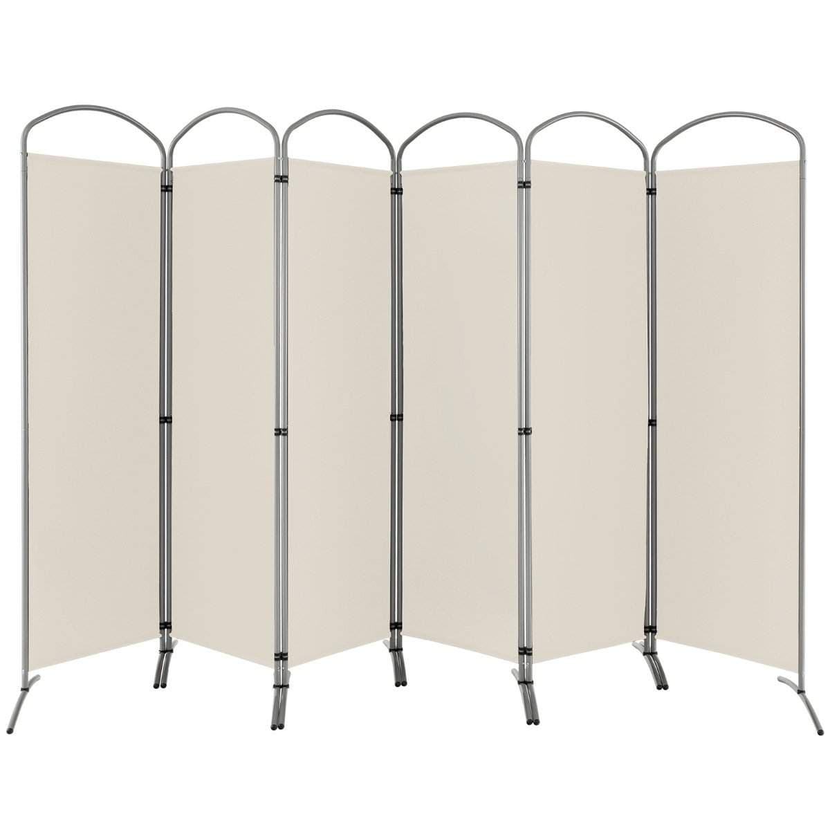 6-delat vikbar insynsskydd rumsavdelare tygvägg 331 x 51 x 188 cm beige 6-delat vikbar insynsskydd rumsavdelare tygvägg 331 x 51 x 188 cm beige
