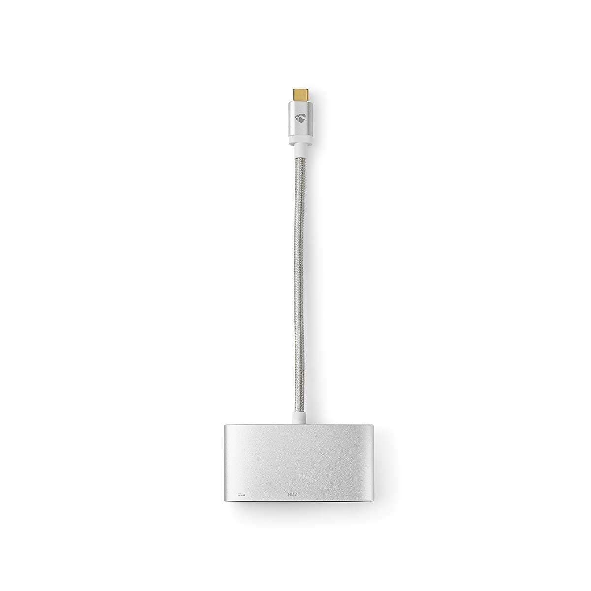 USB Multi-Port Adapter | USB 3.2 Gen 1 | USB-C™ Hane | HDMI™ Utgång / USB-A Hona / USB-C™ Hona | 5 Gbps | 0.20 m | Rund | Guldpl