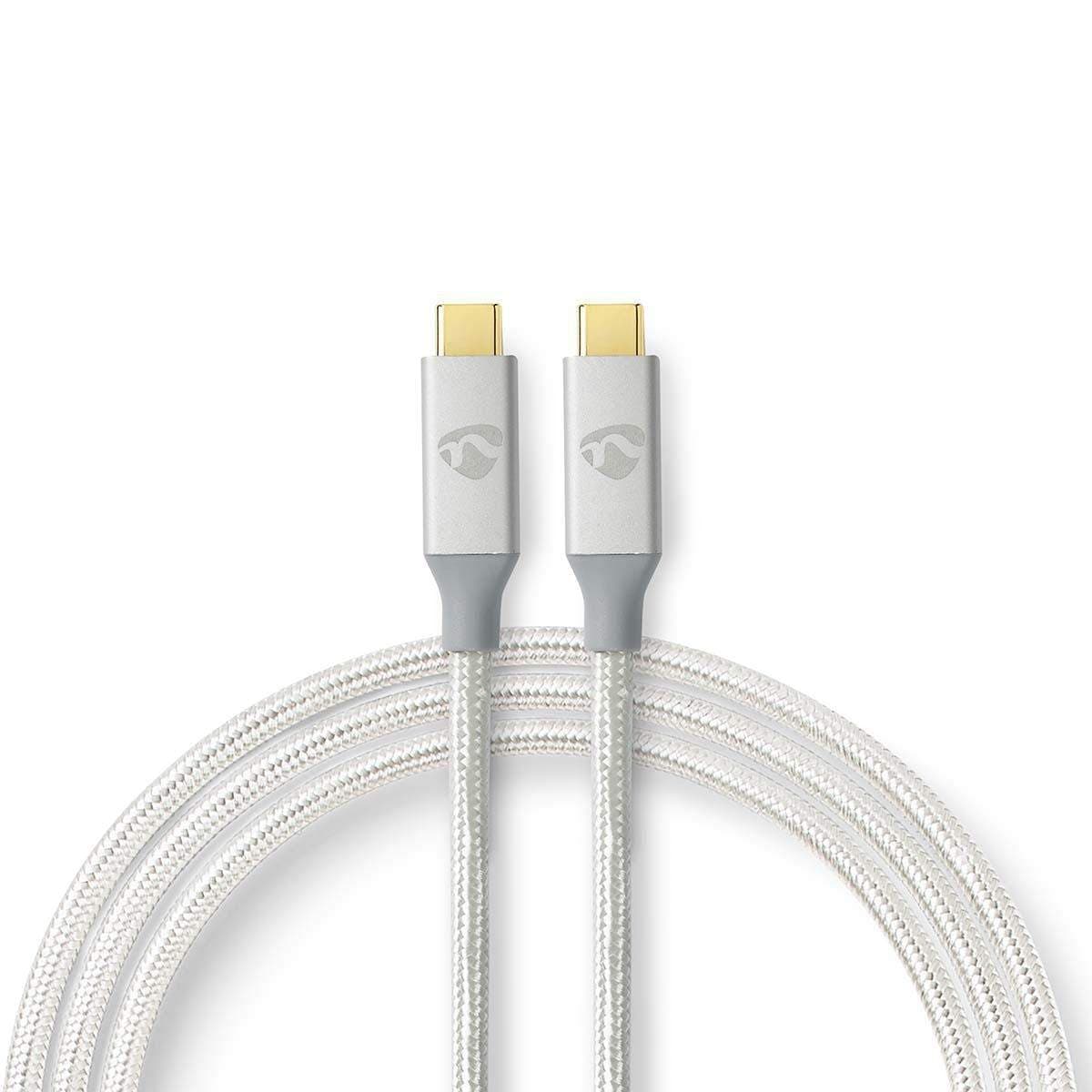 USB-kabel | USB 3.2 Gen 2x2 | USB-C™ Hane | USB-C™ Hane | 100 W | 4K@60Hz | 20 Gbps | Guldplaterad | 2.00 m | Rund | Flätad / Ny USB-kabel | USB 3.2 Gen 2x2 | USB-C™ Hane | USB-C™ Hane | 100 W | 4K@60Hz | 20 Gbps | Guldplaterad | 2.00 m | Rund | Flätad / Ny