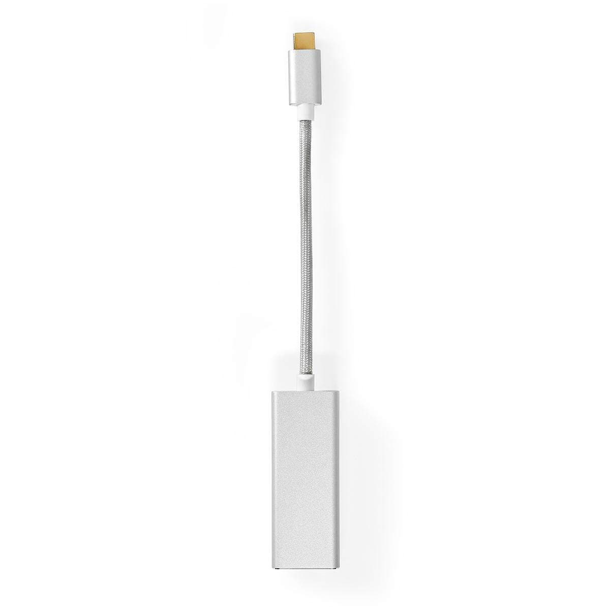 USB-nätverkskort | USB 3.2 Gen 1 | 1 Gbps | USB-C™ Hane | RJ45 Hona | 0.20 m | Rund | Guldplaterad | Förtent Koppar | Silver | K