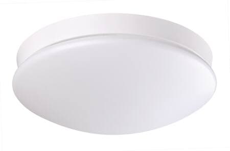 Vägg/tak LED-armatur med opal avskärmning, KL II, IP44, stålhuv och polykarbonatskärm, sensor med master/slave-funktion, Ø290mm Vägg/tak LED-armatur med opal avskärmning, KL II, IP44, stålhuv och polykarbonatskärm, sensor med master/slave-funktion, Ø290mm
