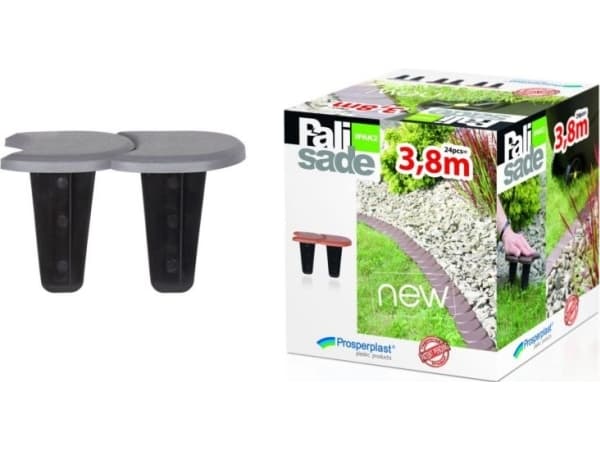 Prosperplast palissad kantplattor grå 12cm x 3,8m (IPAK2-405U) Prosperplast palissad kantplattor grå 12cm x 3,8m (IPAK2-405U)