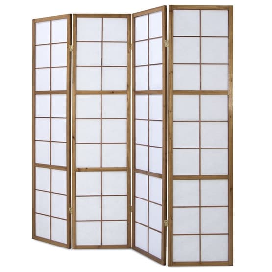 Homestyle4u Rumsavdelare - 4 Delar - 8034 Brun