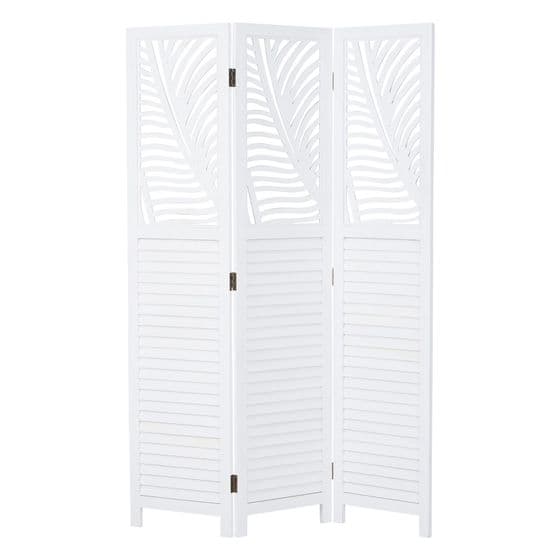 Homestyle4u Rumsavdelare - 3 Delar - Spanish Wall - Vit Homestyle4u Rumsavdelare - 3 Delar - Spanish Wall - Vit