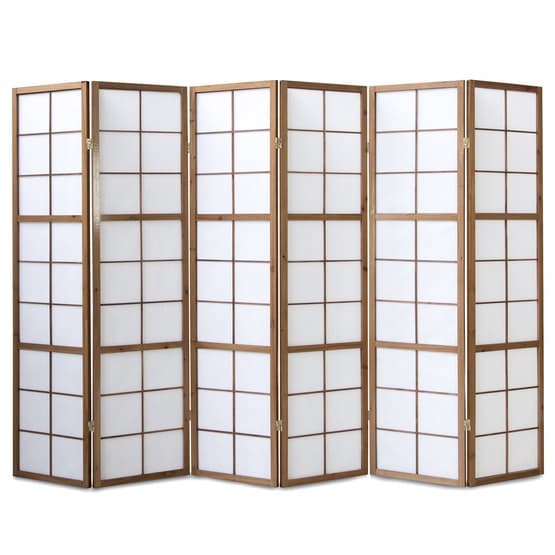 Homestyle4u Rumsavdelare - 6 Delar - 8034 Brun