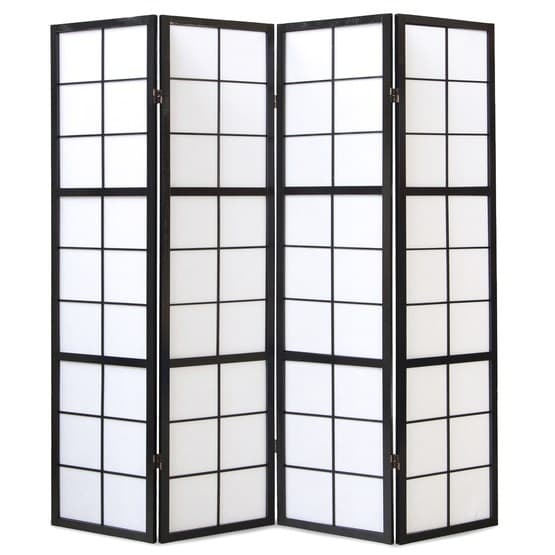 Homestyle4u Rumsavdelare - 4 Delar - 8034 Svart
