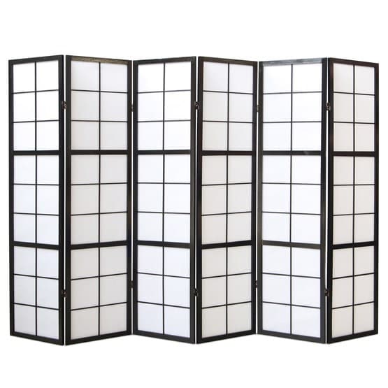 Homestyle4u Rumsavdelare - 6 Delar - 8034 Svart