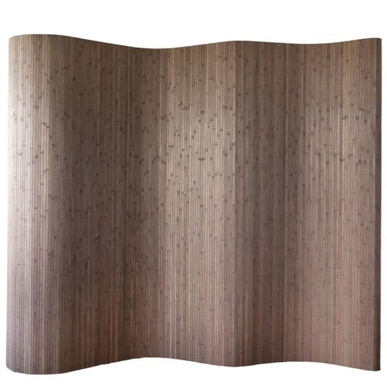 Homestyle4u Rumsavdelare - Bambu 195x250 Cm Mörkbrun