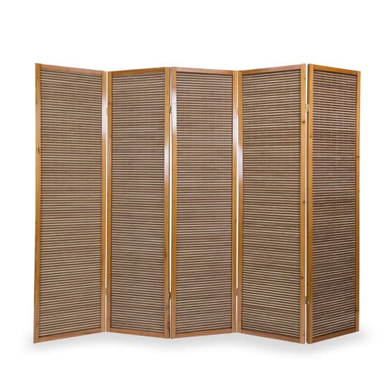 Homestyle4u Rumsavdelare - 5 Delar - 8002 Bambu Brun